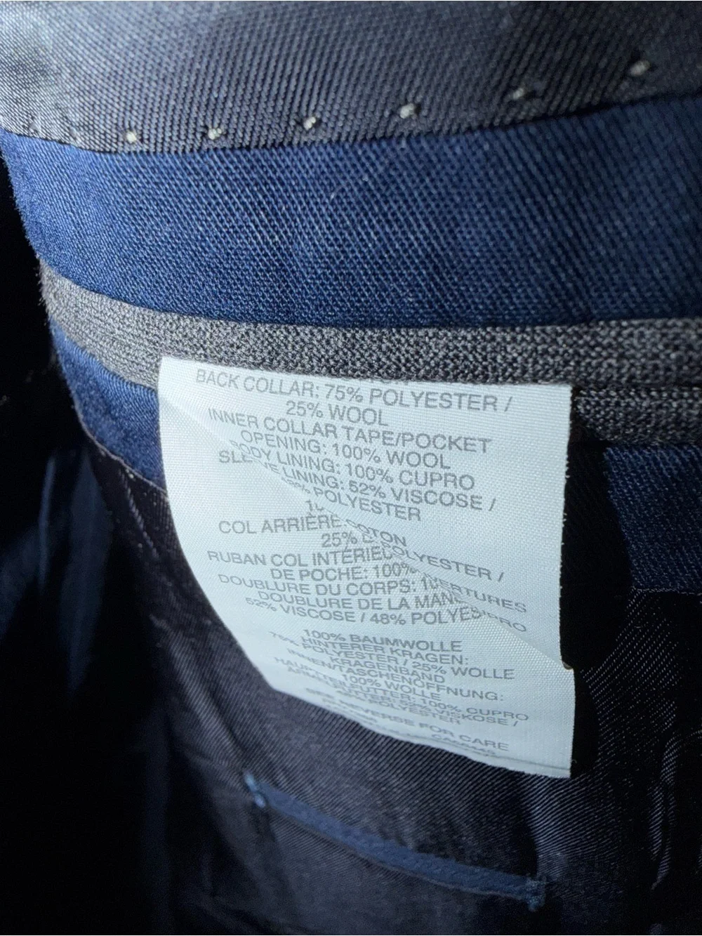 J. Crew Men's Ludlow Jacket Blazer Sport Coat 66267 Larusmiani Navy Blue 38R